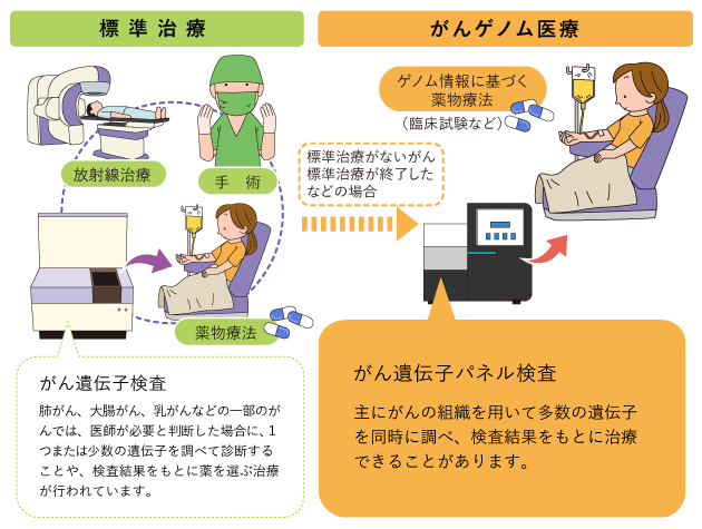 図1 がんゲノム医療としてのがん遺伝子パネル検査